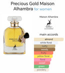 Precious Gold EDP 80ml Perfume by Maison Alhambra for Women - TUZZUT Qatar Online Shopping