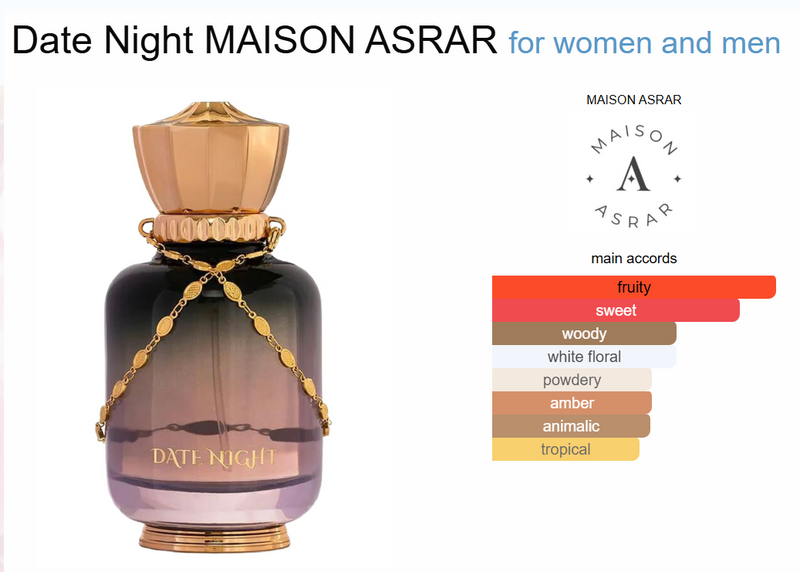 Maison Asrar Date Night EDP Perfume 100ml - TUZZUT Qatar Online Shopping