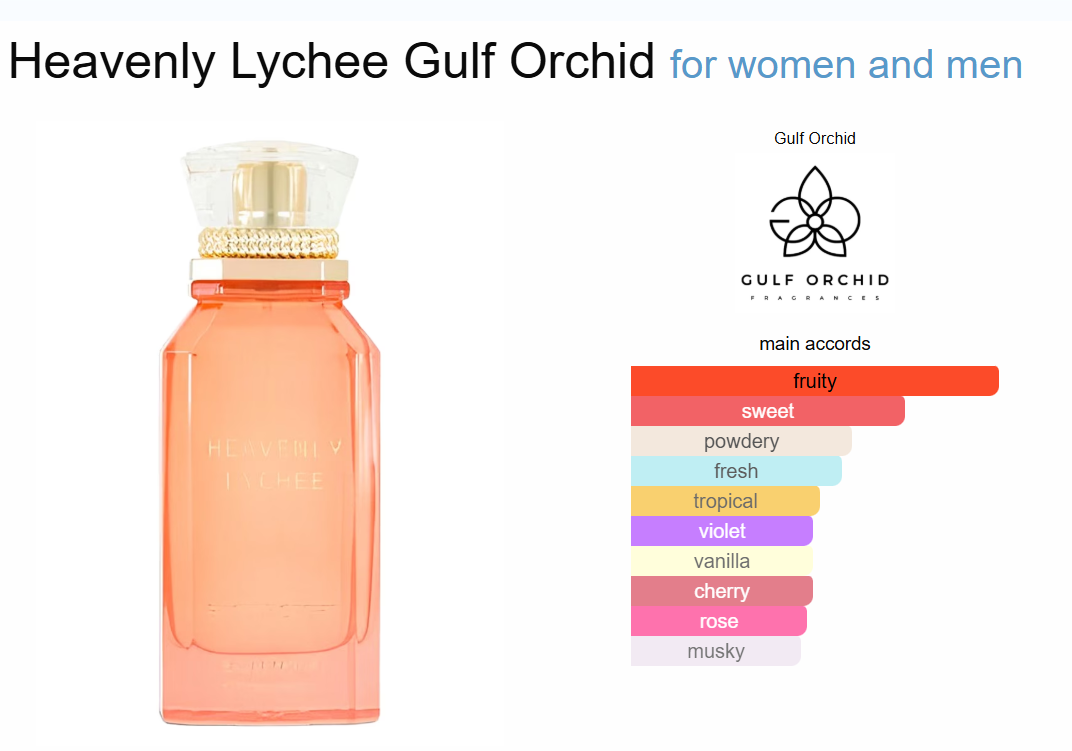 Heavenly Lychee EDP Perfume 100ml by Gulf Orchid | Inspired by Eden Sparkling Lychee 39 Kayali Fragrances Heavenly Lychee EDP Perfume 100ml by Gulf Orchid | Inspired by Eden Sparkling Lychee 39 Kayali Fragrances