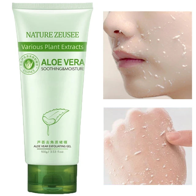 Aloe Face Exfoliating Cream Skin Care Whitening Moisturizer - Tuzzut.com Qatar Online Shopping