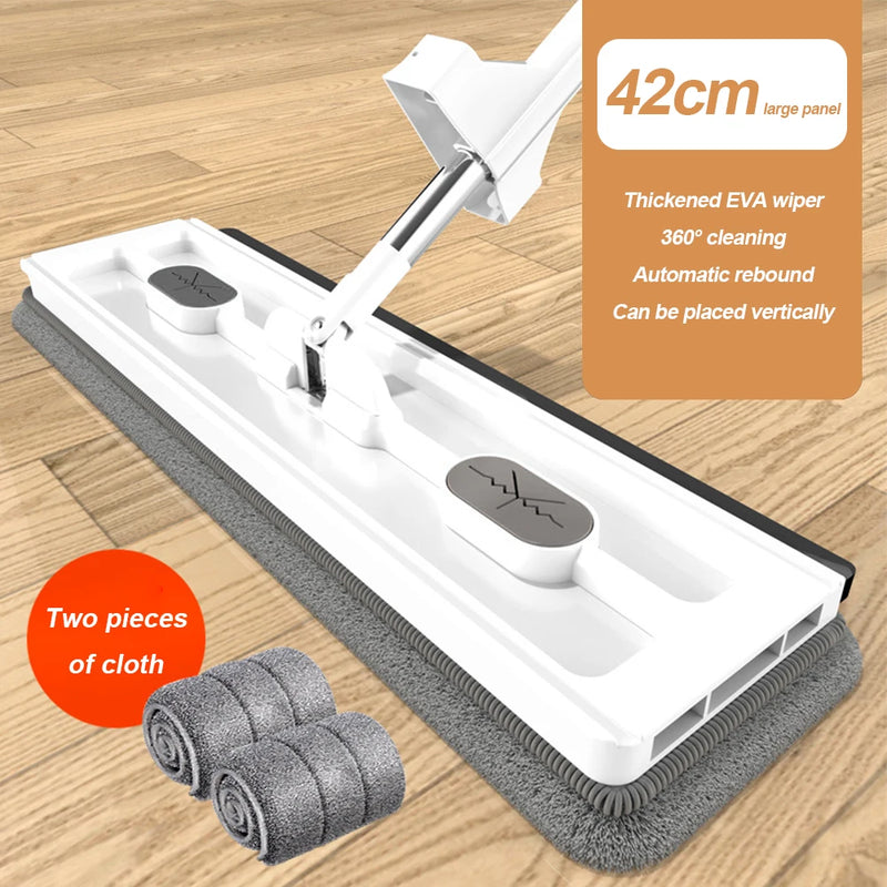 Wash Floor Mop Automatic Water Squeezing Dust Dry Wet Mop