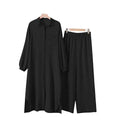Turkey Abaya Suit Women Long Shirts Wide Leg Pants P568974 - TUZZUT Qatar Online Shopping