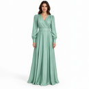 Women’s Mint Green Belted Maxi Dress 36919