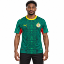 Men’s Green Senegal Football Jersey with Yellow Collar CJ07