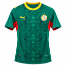 Men’s Green Senegal Football Jersey with Yellow Collar CJ07