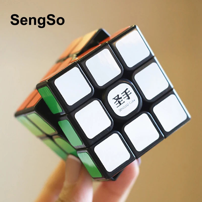 SengSo Shengshou 3x3 Legend S magic-cube black 3x3x3 Speed cubes 5.6CM Professional Puzzle Rotating Smooth Cubos Magicos Toys S3760719 - Tuzzut.com Qatar Online Shopping