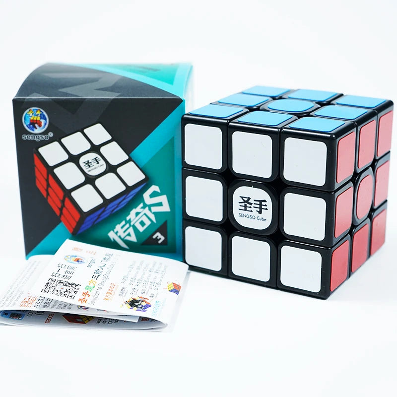 SengSo Shengshou 3x3 Legend S magic-cube black 3x3x3 Speed cubes 5.6CM Professional Puzzle Rotating Smooth Cubos Magicos Toys S3760719