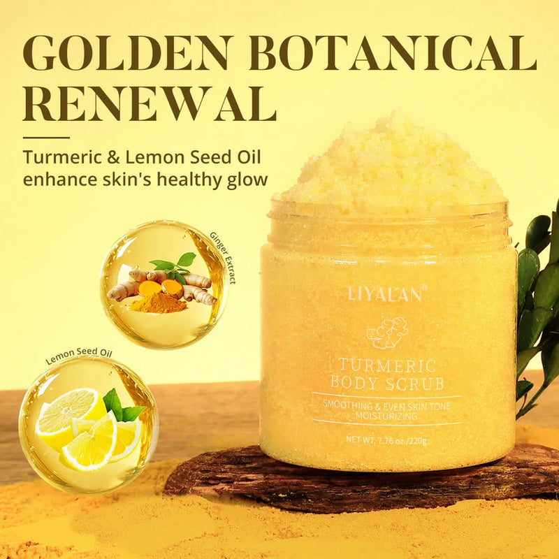 LIYALAN Turmeric Body Scrub LY45 - TUZZUT Qatar Online Shopping