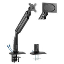 Single Monitor Gas Spring Aluminium Desktop Mount - SH 43 C011U (Fits Most 17" ~ 43") - Tuzzut.com Qatar Online Shopping