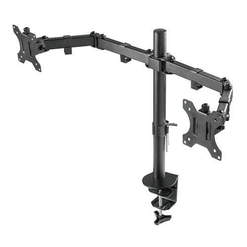 Single Pole Dual-Monitor Steel Articulating Monitor Arm - SH 024N (Fits Most 13" ~ 32") - Tuzzut.com Qatar Online Shopping