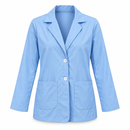 Women’s Sky Blue Two-Button Blazer with Patch Pockets YD29