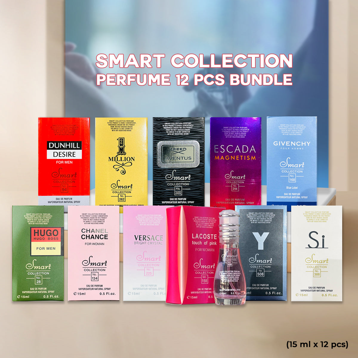 Smart Collection 12 Pcs Assorted Natural Spray 15ml Smart Collection 12 Pcs Assorted Natural Spray 15ml