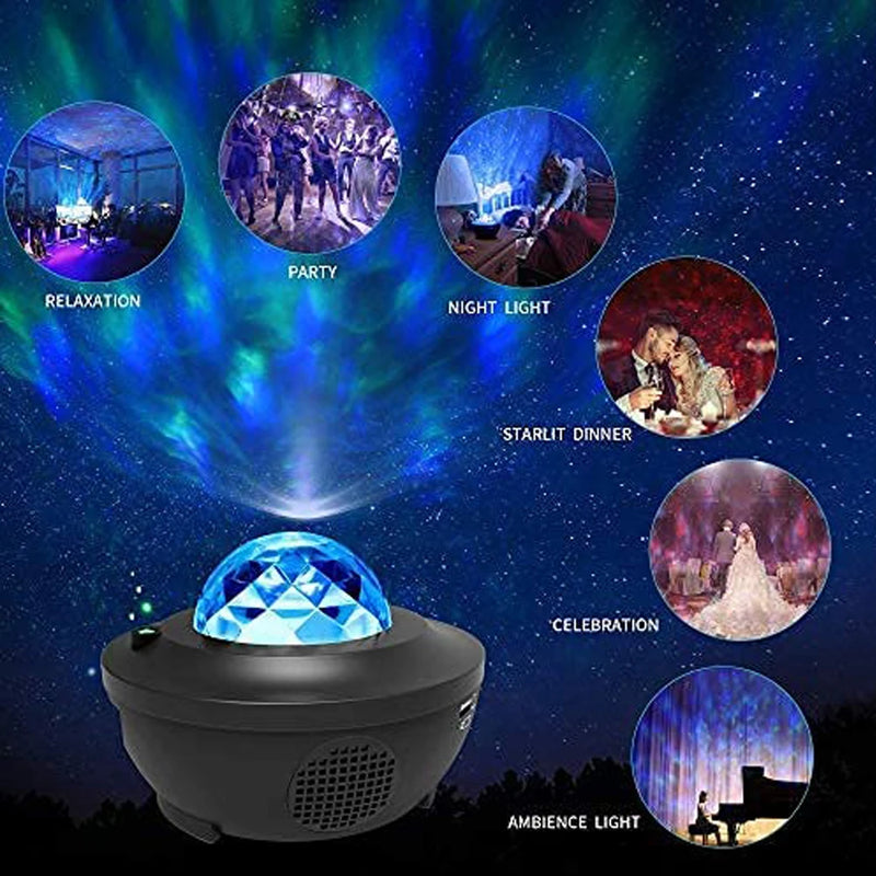 Star Projector Galaxy Night Light for Bedroom Sky with Music Speaker - Tuzzut.com Qatar Online Shopping