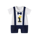 Baby Round Neck Short Sleeve Casual Jumpsuit 1615656 - TUZZUT Qatar Online Shopping