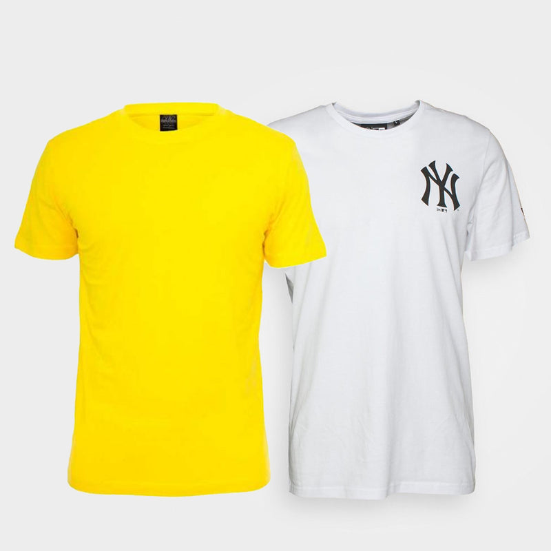 2 Pcs Men's Fashion T-shirt Set 3XL S4545660 - Tuzzut.com Qatar Online Shopping