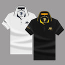 2 Pcs Men's Fashion Collar T-shirt Set 3XL FT8882 - Tuzzut.com Qatar Online Shopping