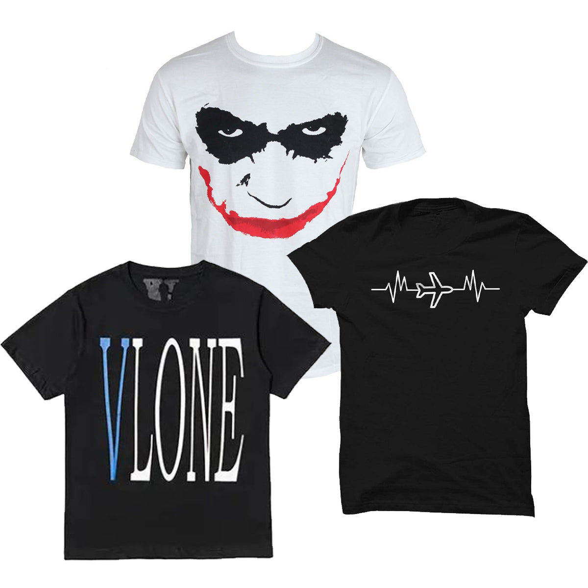 3 Pcs Men's Fashion T-shirt Set L S4558638 3 Pcs Men's Fashion T-shirt Set L S4558638