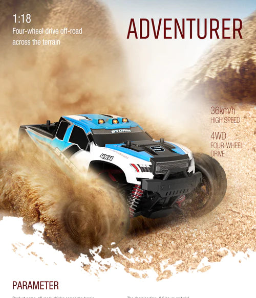 Storm 1/18 4WD RTR High Speed Monster Truck RC Toy - Tuzzut.com Qatar Online Shopping