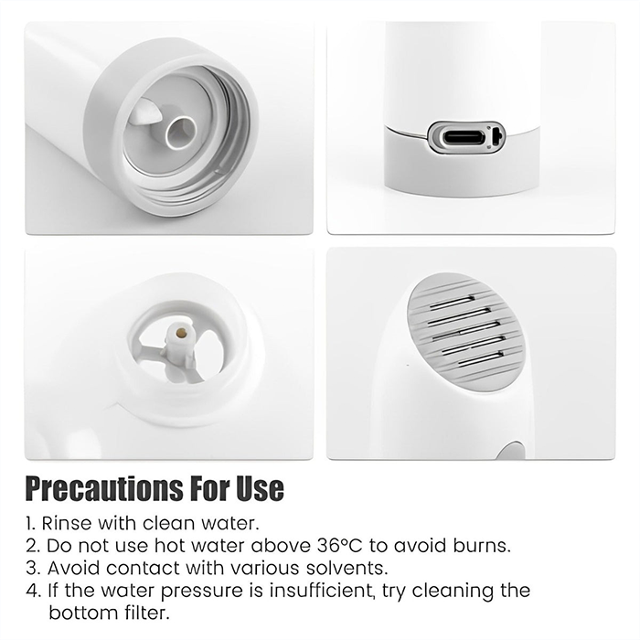 Portable Electric Flushing Device | Sprinkler-Type Bidet Shattaf - CY-118 - TUZZUT Qatar Online Shopping