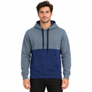 Men’s Slate Grey & Navy Colour-Block Pullover Hoodie NS68