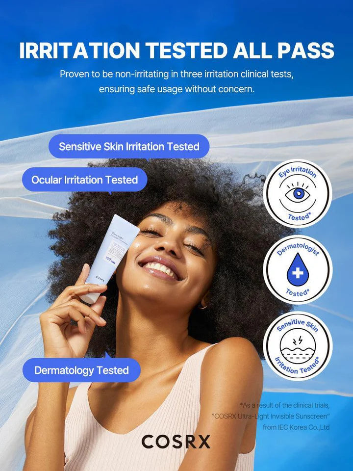 COSRX Ultra-Light Invisible Sunscreen SPF50 PA++++ 50ml COSRX Ultra-Light Invisible Sunscreen SPF50 PA++++ 50ml