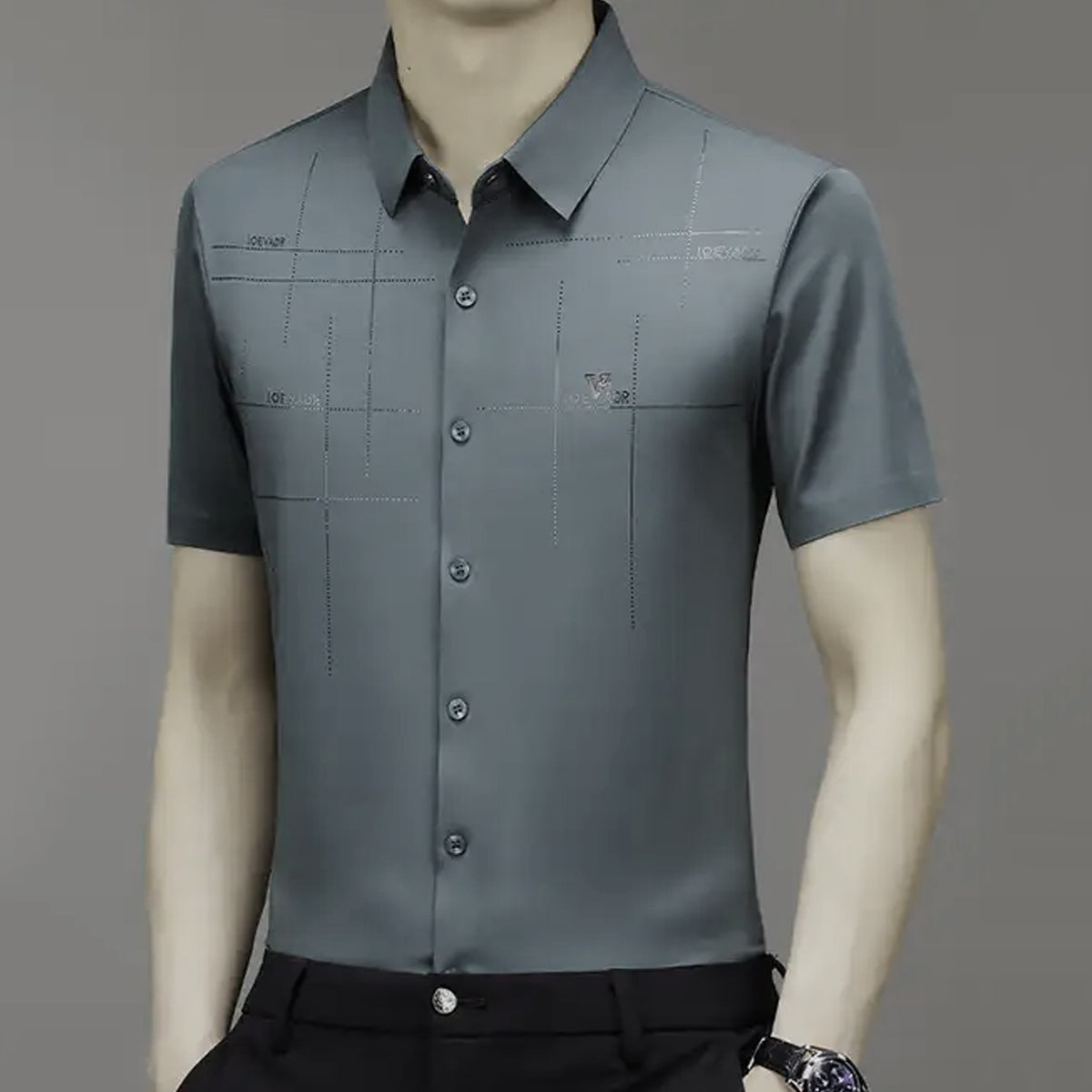Men s Clothing Printed Casual Short Sleeve Business Formal Textured Summer Shirts TS311 Men s Clothing Printed Casual Short Sleeve Business Formal Textured Summer Shirts TS311