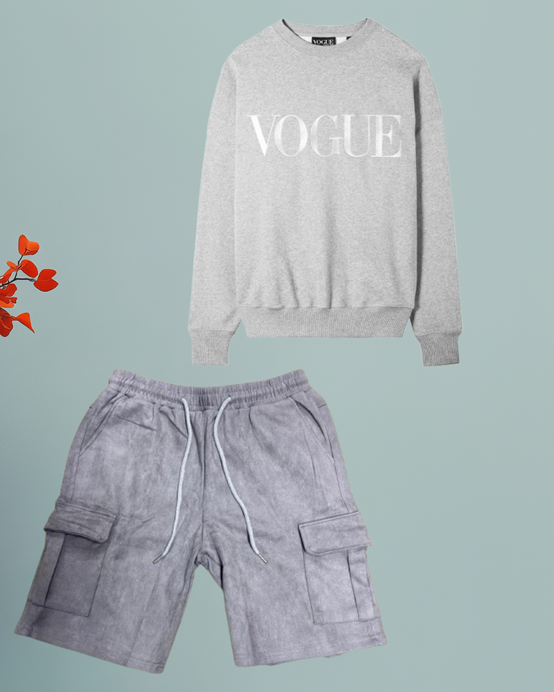 Tshirt+Shorts For Men 2 Pcs Set 547854 - TUZZUT Qatar Online Shopping