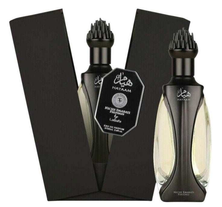 Hayaam 100ml EDP by Lattafa Niche Emarati Perfumes Hayaam 100ml EDP by Lattafa Niche Emarati Perfumes
