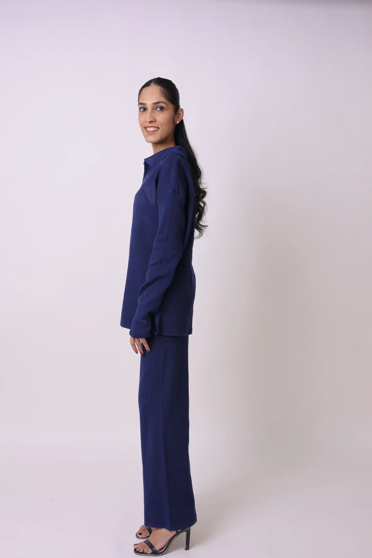 Ribbed Knit Top and Wide Leg Pant Coord Set 7008356 Ribbed Knit Top and Wide Leg Pant Coord Set 7008356