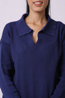 Ribbed Knit Top and Wide Leg Pant Coord Set 7008356 - TUZZUT Qatar Online Shopping