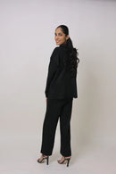 Ribbed Knit Top and Wide Leg Pant Coord Set 7008356 - TUZZUT Qatar Online Shopping