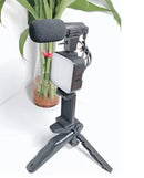 Video Vlog Making Tripod Kit with Mic & Light AY-49 - Tuzzut.com Qatar Online Shopping