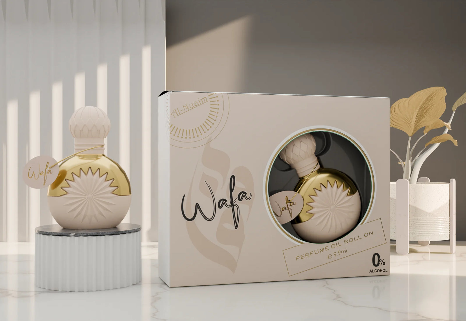 Al Nuaim Wafa 9.9ml Attar Roll-On Perfumed Oil Al Nuaim Wafa 9.9ml Attar Roll-On Perfumed Oil