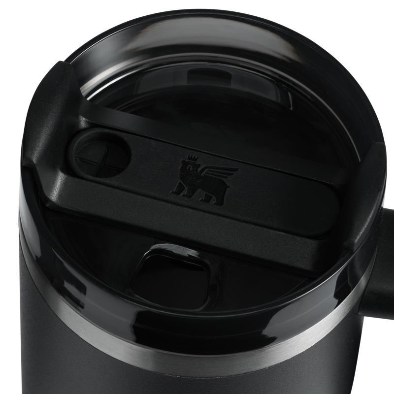 Stanley Vacuum Insulated Tumbler with Lid and Straw for Water 1.18L (Black) - TUZZUT Qatar Online Shopping