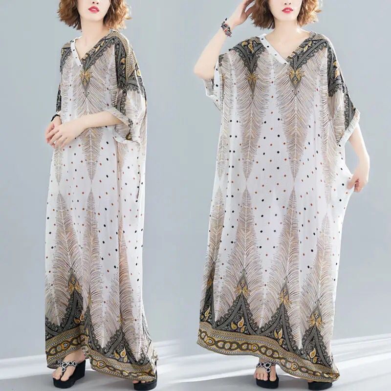 India Pakistan Clothing Dress Vintage Retro Boho Design Ethnic Indian Dresses For Ladies Pakistani Female Women African Robe X4427127 - Tuzzut.com Qatar Online Shopping