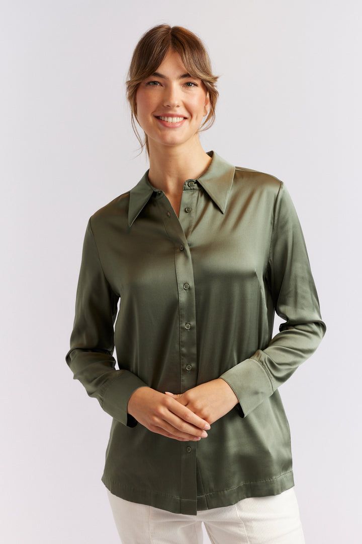 Long Sleeve Satin Blouse Women  Solid Office Button Silk Shirt Woman Casual Loose Fashion Blouses Women Elegant Blusas X4663867