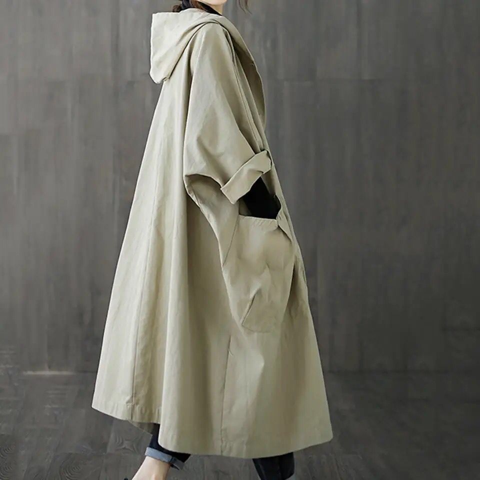 Womens Long Breasted Trench Coat Midi Length Overcoat Women's Casual Jackets Style Coat Women B-27564 Womens Long Breasted Trench Coat Midi Length Overcoat Women's Casual Jackets Style Coat Women B-27564