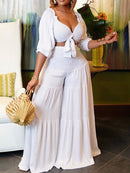 2 Piece Women Set African Summer Autumn Long Sleeve Shirt Blouse Top And Pants Suits Outfits Office Lady Matching Sets Outfit B-15331 - Tuzzut.com Qatar Online Shopping