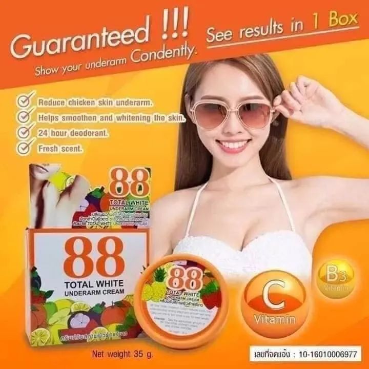 88 Total White Underarm Cream (35g) - 88TWUC - Tuzzut.com Qatar Online Shopping