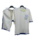 Men Sports Suit Cityboy Waffle High Street Letter Short-sleeved T-shirt Versatile Casual Shorts Two-piece Set S1394690 - Tuzzut.com Qatar Online Shopping