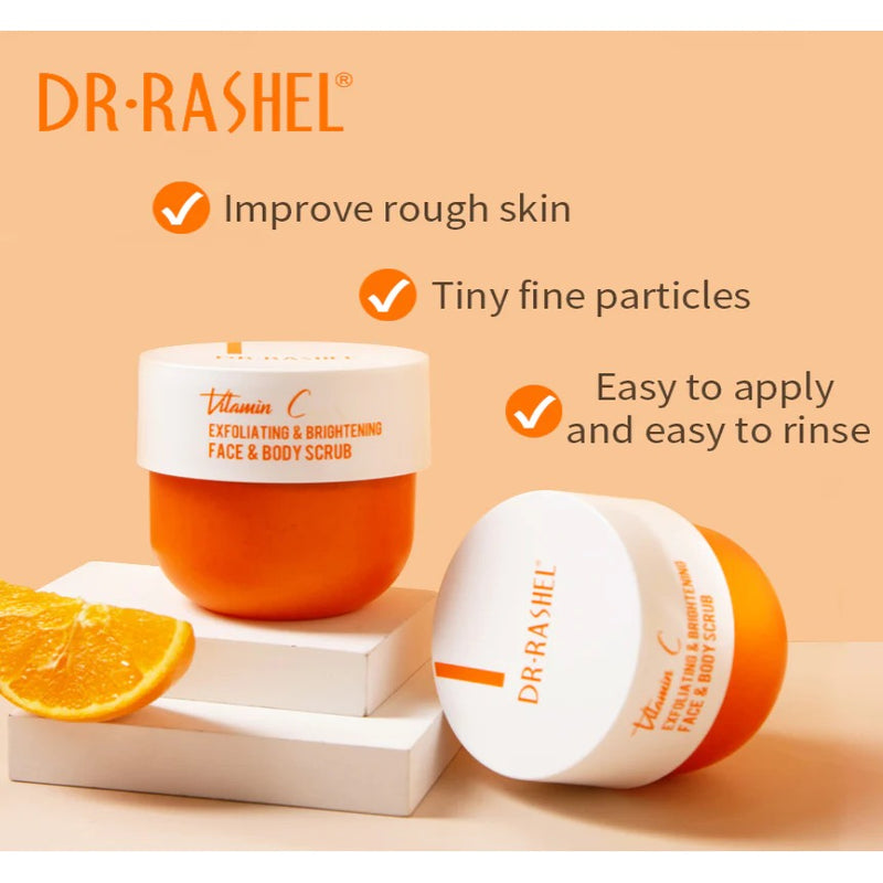 Dr. Rashel Vitamin C Exfoliating & Brightening Face & Body Scrub DRL-1688 - Tuzzut.com Qatar Online Shopping
