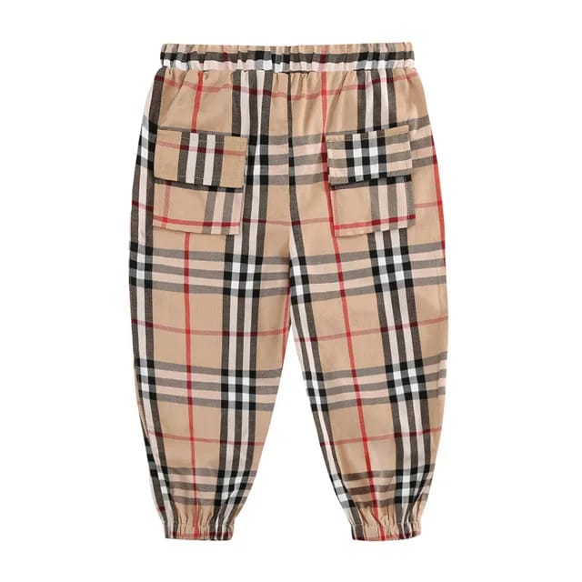 Pull On Plaid Beige Pant Check Wool Cashmere Jacquard Cotton Stacked Jogging Kids Long Pants Boys S1236338 Pull On Plaid Beige Pant Check Wool Cashmere Jacquard Cotton Stacked Jogging Kids Long Pants Boys S1236338