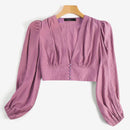 Zanzea Fashion Women's Full Sleeve Short Top S4493361 - Tuzzut.com Qatar Online Shopping