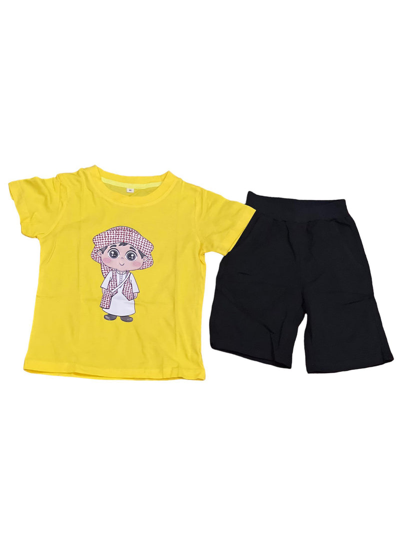 Kid's fashion T-shirt & Shorts Set X4469434 - Tuzzut.com Qatar Online Shopping