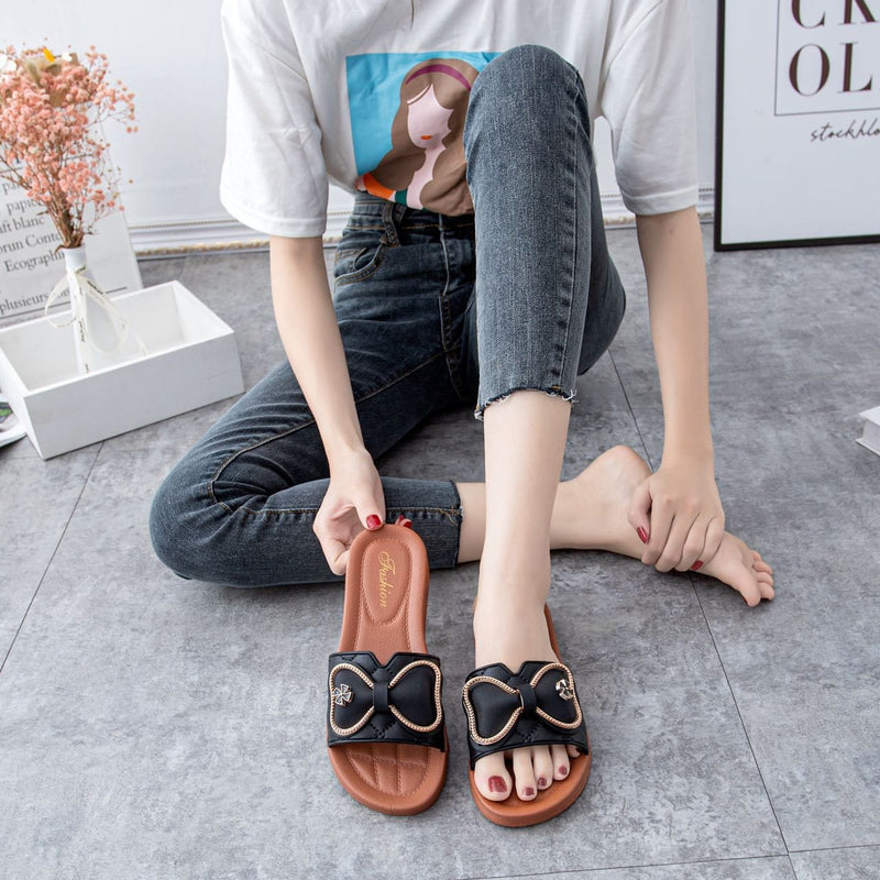 Women's Bowknot Summer Sandals HL-2159 - Tuzzut.com Qatar Online Shopping