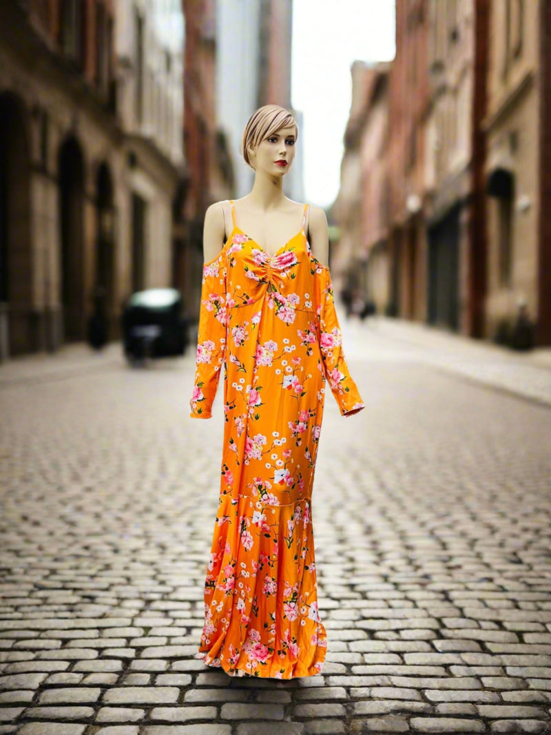 Women's Fashion Dress With Robe S4675595 - Tuzzut.com Qatar Online Shopping