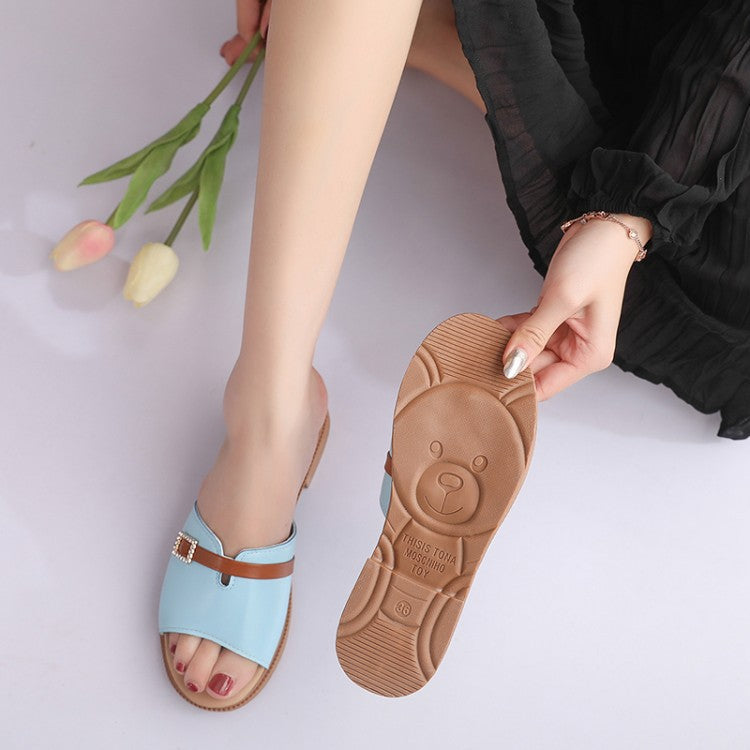 Women's Fashion Buckle Slide Sandals TC-288