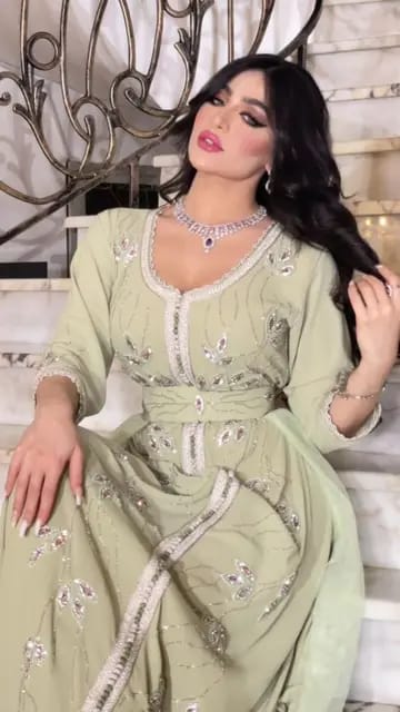 Islamic abaya and Turkey women dresses robe muslim dress for women dubai evening dress for party luxury X4610001 - Tuzzut.com Qatar Online Shopping