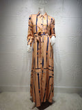 Chain Printed Women Kaftan Dress  S3769069 - Tuzzut.com Qatar Online Shopping