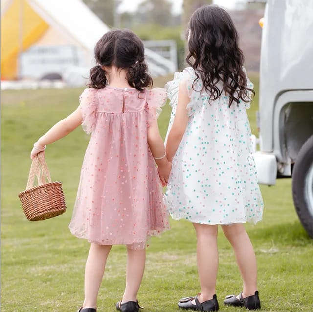 Children's dress summer girls' dress net gauze sleeves children's princess skirt baby skirt X1358062 Children's dress summer girls' dress net gauze sleeves children's princess skirt baby skirt X1358062